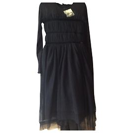 Jean Paul Gaultier Black Viscose Dress 13-14ans Black