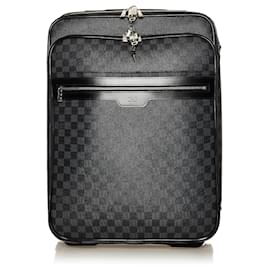 Louis Vuitton-Louis Vuitton Black Damier Graphite Pegase 55-Black