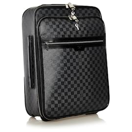 Louis Vuitton-Louis Vuitton Black Damier Graphite Pegase 55-Black