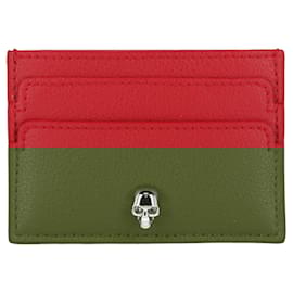 Alexander Mcqueen-Alexander McQueen Leather Card Holder-Red