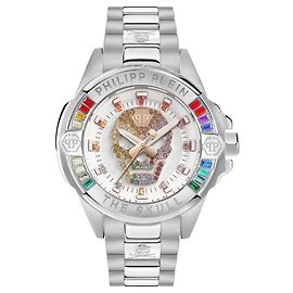 Philipp Plein Il $kull Crystal Watch Argento Metallico