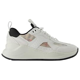 Burberry-Lf Tnr Sean 11 L Sneakers - Burberry - Multi - Gamuza-Castaño,Beige