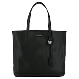 Alexander Mcqueen-Alexander McQueen Skull Leather Tote-Black