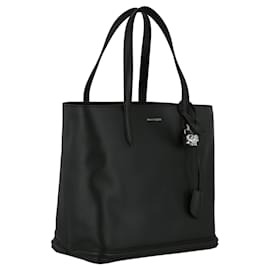 Alexander Mcqueen-Alexander McQueen Skull Leather Tote-Black