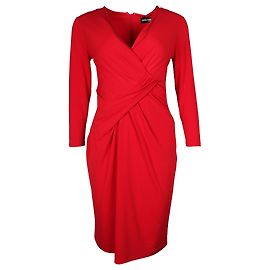 Karl Lagerfeld Vestido elástico drapeado rojo Roja