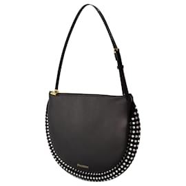 JW Anderson-Borsa Hobo Crystal Bumper-Luna - J.W. Anderson - Nero - Pelle-Nero