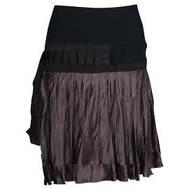 Sacai Black Ruffled Skirt Black
