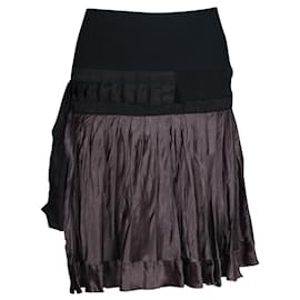 Sacai Schwarzer Rüschenrock Schwarz