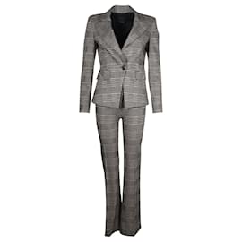 Pinko-Brown Checked Blazer-Brown