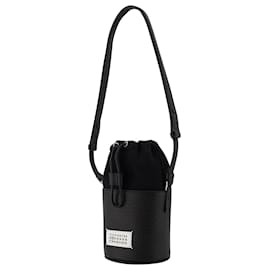Maison Martin Margiela-5Ac Mini Hobo Bag - Maison Margiela - Black - Leather-Black