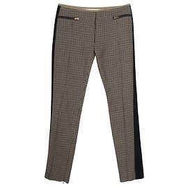 Céline Tweed Trousers Brown
