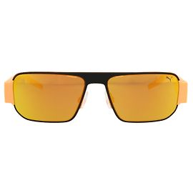 Puma Square-Frame Metal Sunglasses Black