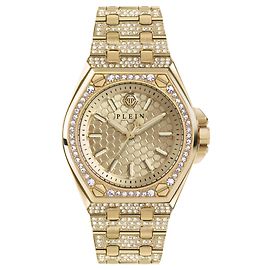 Philipp Plein Plein Extreme reloj de cristal Dorado Metálico