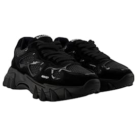 Balmain-B-East Sneakers - Balmain - Black - Suede-Black