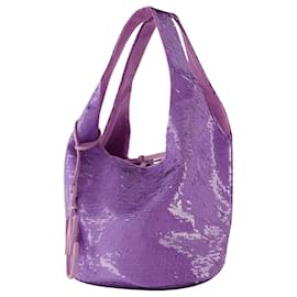 JW Anderson-Mini Sequin Tote Bag - J.W. Anderson -  Lilac - Leather-Purple