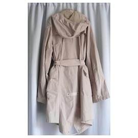 Burberry-BURBERRY Beige trench coat with removable hood 14 ANS B.E-Beige