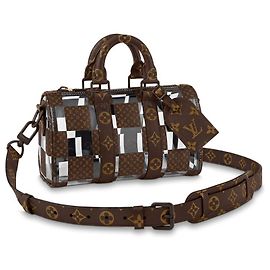 Louis Vuitton LV Keepall 25 Monogramme d'échecs Marron