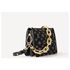 Louis Vuitton Coussin BB Schwarz Glasperlen Schwarz