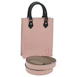 Louis Vuitton-LOUIS VUITTON Epi Petit Sac Plat Hand Bag 2way Rose Ballerine M69575 BS3088a-Other