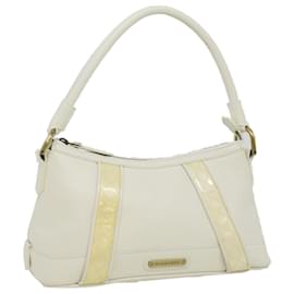 Burberry-BURBERRY Sac Bandoulière Cuir Blanc Auth am3357-Blanc