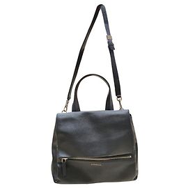 Borsa a mano Givenchy in pelle nera granulata Nero