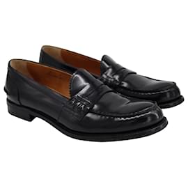 Church's-Church's Pembrey Loafers in Black Polished Leather-Black