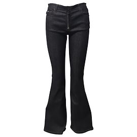 Calça Jeans Flare Frontal Denim Tom Ford em Algodão Cinza Cinza