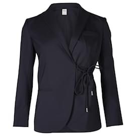 Theory-Theory Staple Tie Blazer in Navy Blue Good Wool-Blue,Navy blue