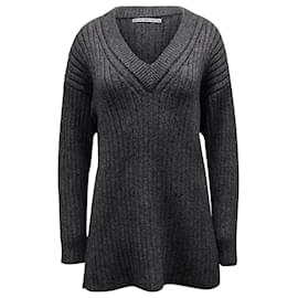 Alexander Wang-Alexander Wang Star Safety Pin Sweater in Grey Laine-Grey