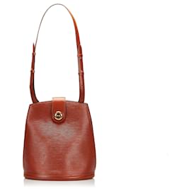 Louis Vuitton-Louis Vuitton Brown Epi Cluny-Brown