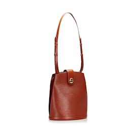 Louis Vuitton-Louis Vuitton Brown Epi Cluny-Brown