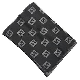 Fendi-fendi Zucca Printed Scarf grey-Grey