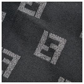 Fendi-fendi Zucca Printed Scarf grey-Grey