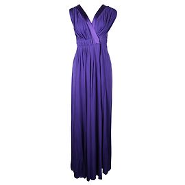 Nina Ricci Lila langes Seidenkleid Lila