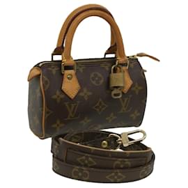 Louis Vuitton-LOUIS VUITTON Monogram Mini Speedy Hand Bag M41534 LV Auth yk5468-Monogram