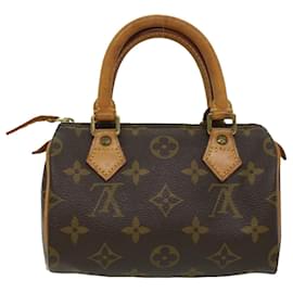 Louis Vuitton-LOUIS VUITTON Monogram Mini Speedy Hand Bag M41534 LV Auth yk5468-Monogram