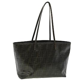 Fendi Roll Tote Ombre Zucca Coated Canvas Small Blue Brown