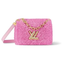 Louis Vuitton-LV Twist MM shearling pink-Pink