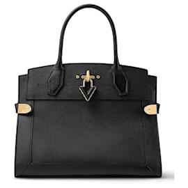 Louis Vuitton-LV Steamer MM black leather new-Black