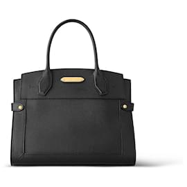 Louis Vuitton-LV Steamer MM couro preto novo-Preto