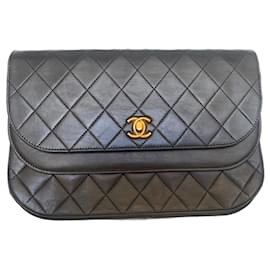 Chanel-CHANEL Handbags Timeless/Classique  Leather-Blue