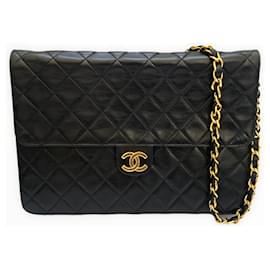 Chanel-CHANEL Handtaschen Timeless/Classique Leder-Schwarz