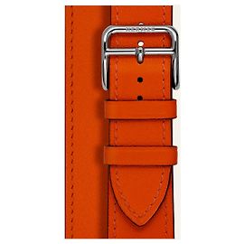 Hermès LARGE CAPE COD STRAP 37 MM, lined Tour Orange