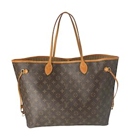 Louis Vuitton-Monogram Coated Canvas Neverfull GM-Brown
