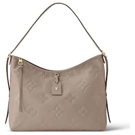 Louis Vuitton-LV CarryAll MM leather grey-Grey