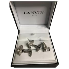 Lanvin-Manschettenknöpfe-Silber