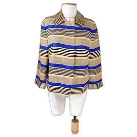 Akris Punto Linen Striped Blazer Multiple colors