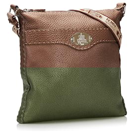 Fendi-Sac à bandoulière Fendi Selleria marron-Marron