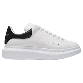 Alexander Mcqueen-Sneakers Oversize - Alexander Mcqueen - Bianco/Pelle nera-Bianco