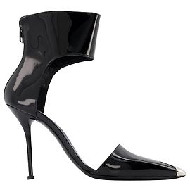 Alexander Mcqueen Sandals in Black/Silver Leather Black